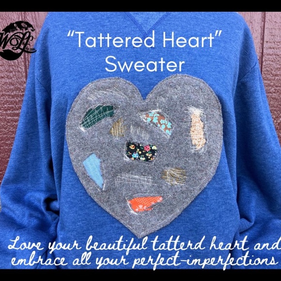 Tattered Heart Sweater - Picture 4 of 4